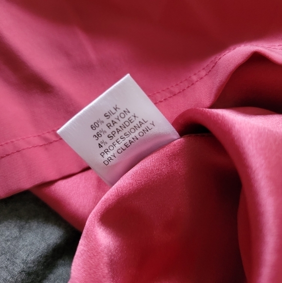 Scoop NYC Pink Silk Gray Fabric Sleeveless Lightweight Blouse Size S - Picture 9 of 10